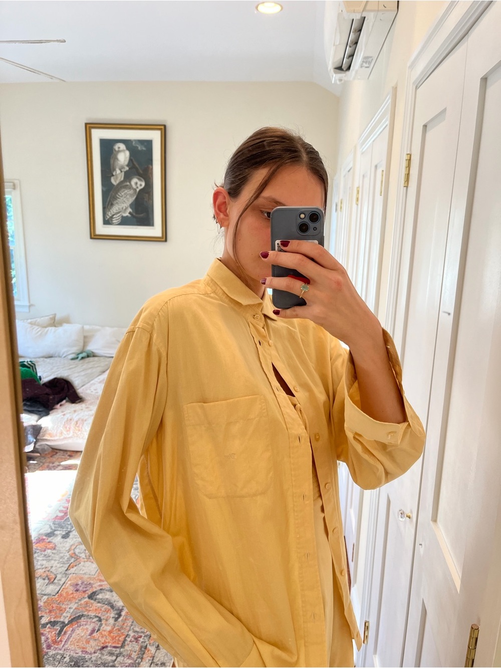 Dior Yellow Button-Up Shirt